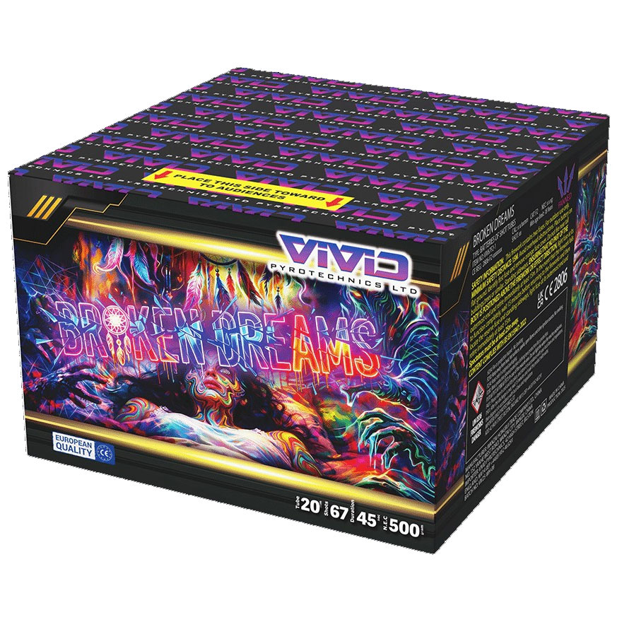 Vivid Pyrotechnics Broken Dreams – 67 Shot Barrage