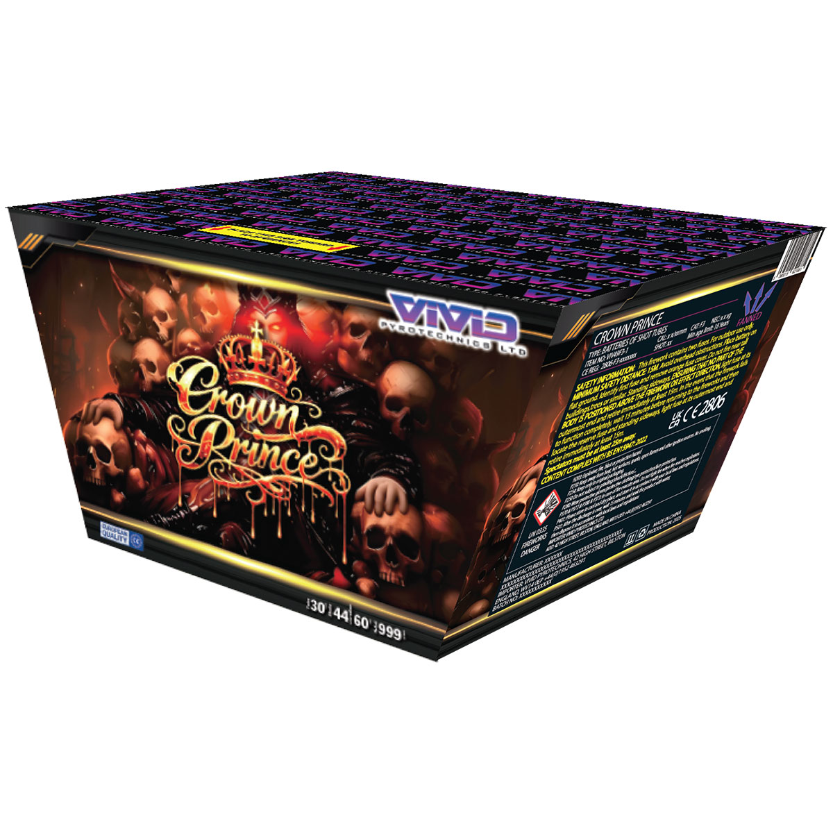Vivid Pyrotechnics Crown Prince – 49 Shot Finale Barrage