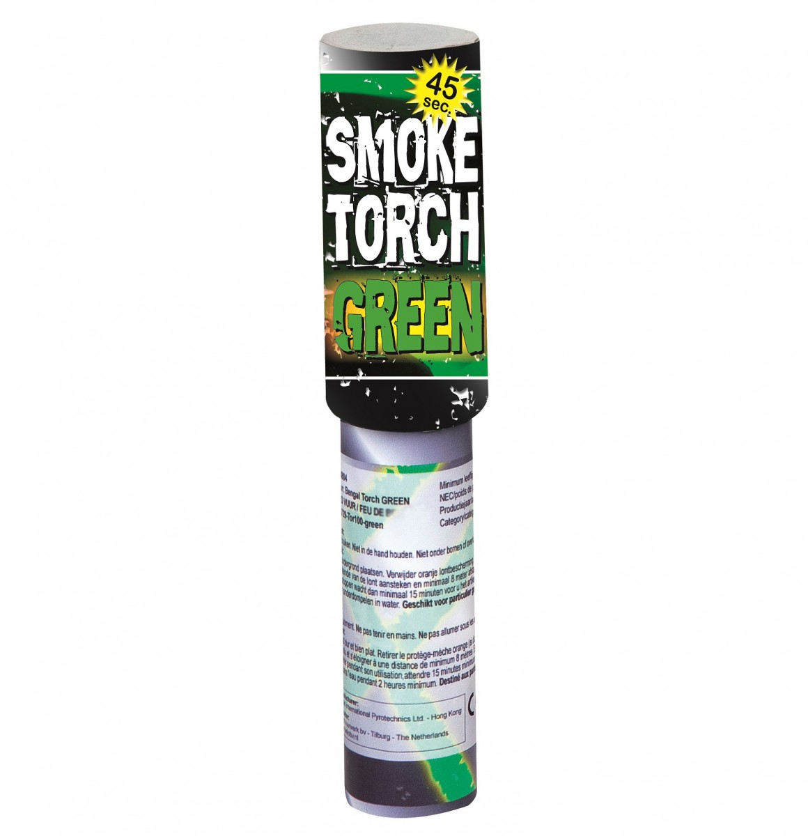 Vulcan Pyrotechnics 45 Second Smoke Torch Green Astounded Fireworks